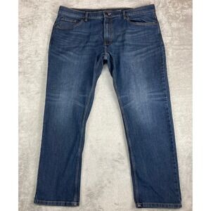 Falls‎ Creek Jeans Mens 40x30 (40x29) Straight Stretch Denim Blue Wash